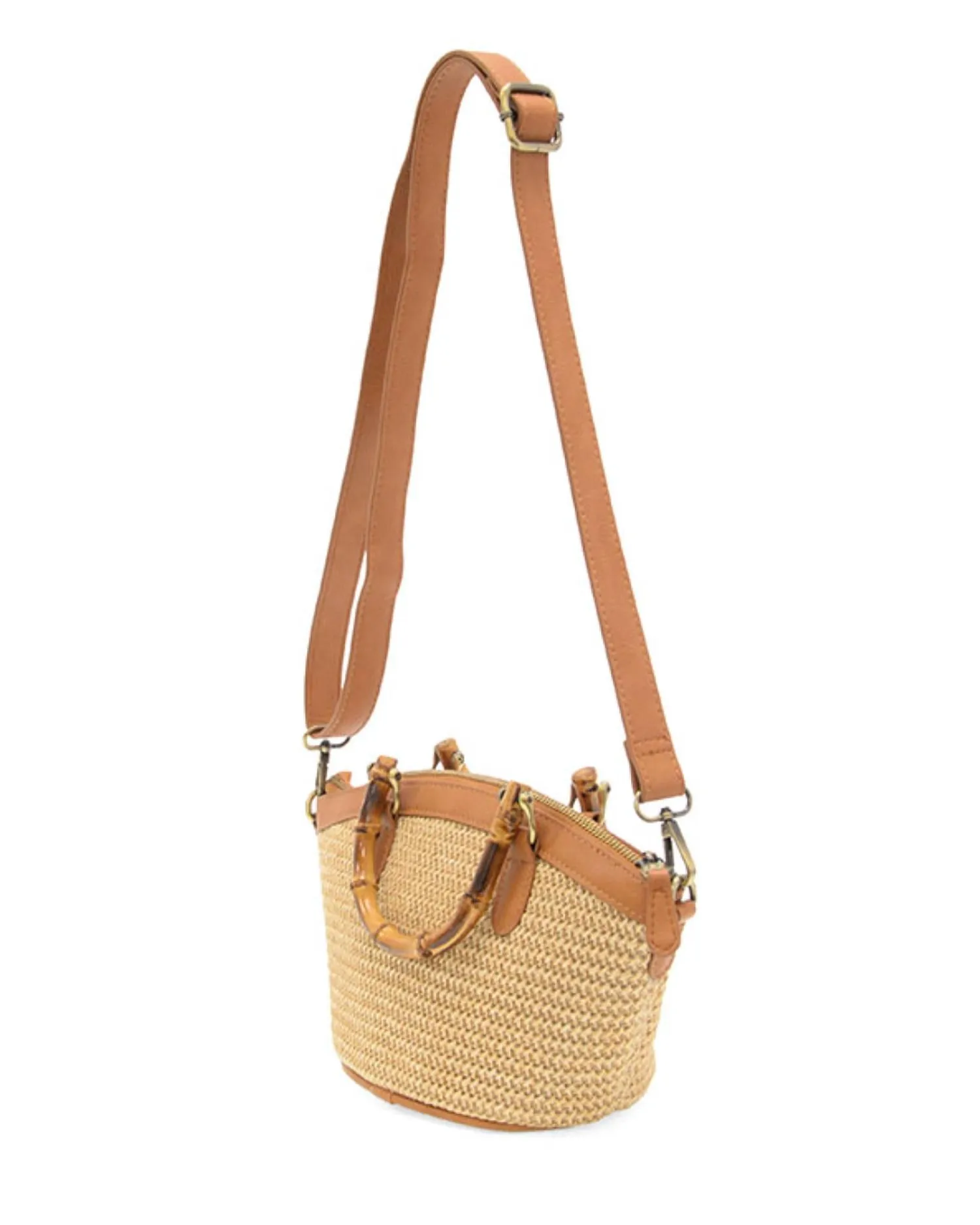 Women's Millie Basket Crossbody Bag In Natural Straw