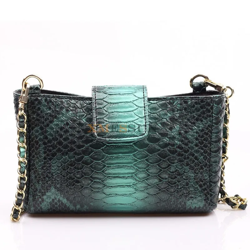 Women's Python Leather Shoulder Bag 2019