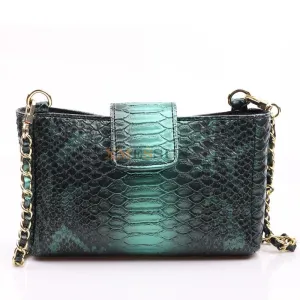 Women's Python Leather Shoulder Bag 2019