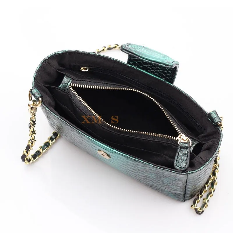 Women's Python Leather Shoulder Bag 2019