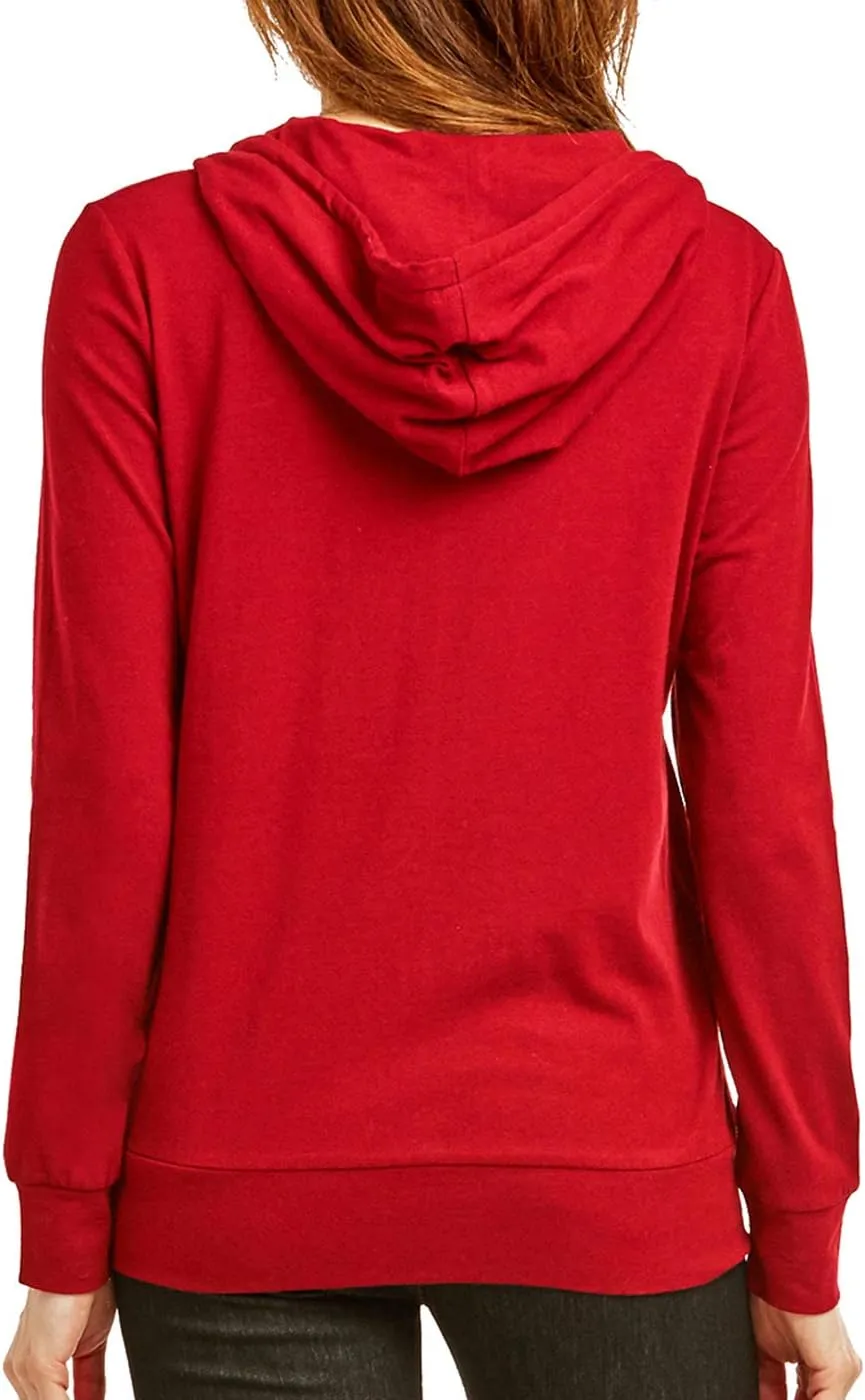 Women's Zip Up Cotton Light Hoodie Jacket