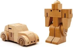 WooBot - Wooden Robot Transforms into a Beetle
