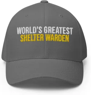 World's Greatest Shelter Warden Hat (Embroidered Structured Twill Cap) Shelter Warden Apparel