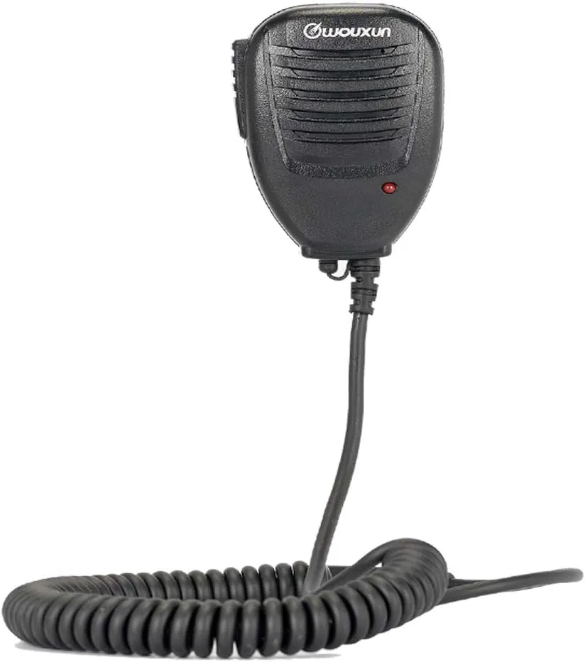Wouxun SMO-002 Hand MIC with Indicate Light for Portable Two Way Radio Shoulder Speaker Microphone Handheld Speaker Mic