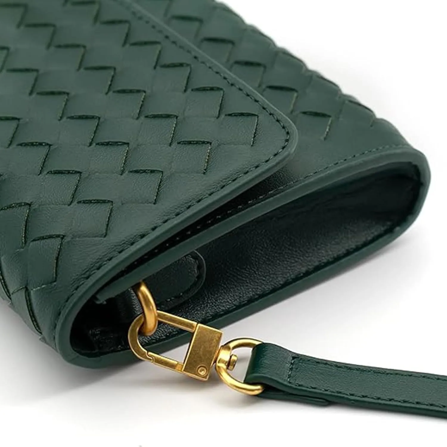 Woven Evening Clutch Purses Shoulder Handbag Crossbody Bags with Adjustable Shoulder Strap Trendy Handmade