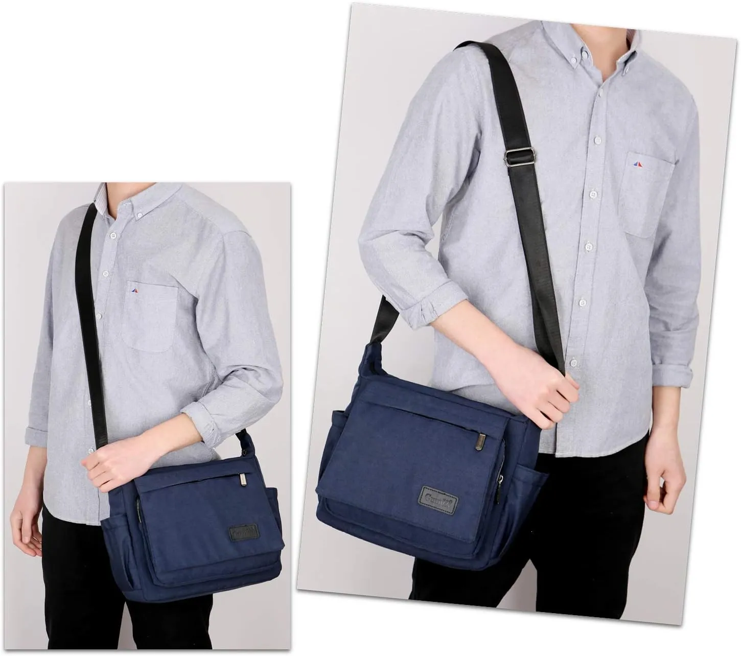 Wxnow Multi Pocket Shoulder Bag Crossbody Bag for Women Travel Purse Work Bag