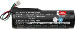 XSP 3400mAh Replacement Battery for Garmin Pro 550 Handheld Pro 70 Dog Transmitter Pro 70 Handheld Pro Handheld Tri-Tronics Pro 550 Dog Training Collar Tri-Tronics Pro Parts Battery Batteries