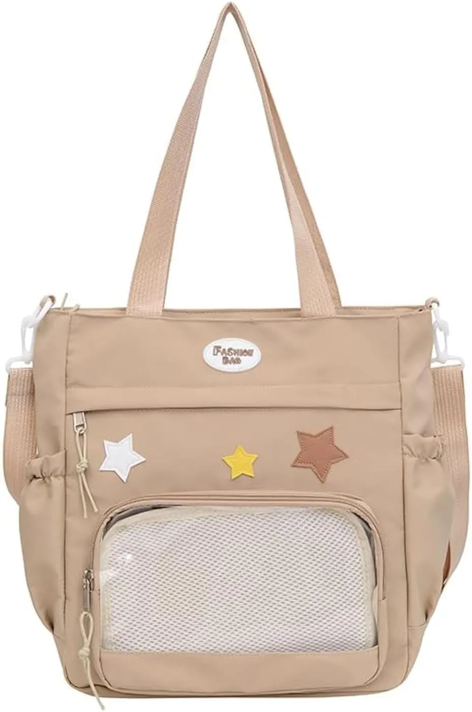 Y2k Star Ita Bag,Cute Messenger Bag,Kawaii Pins Display Tote Shoulder Crossbody Purse For Women Girls