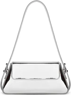 Y2K Women's Silver Evening Hobo Tote Handbag Satchel Clutch Crossbody Bags 2024