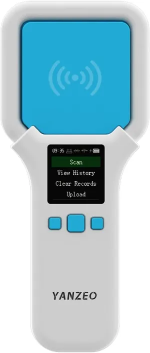 YANZEO SR300 UHF RFID Reader 860Mhz-960Mhz RFID Scanner Wireless Bluetooth Handheld RFID Reader, UHF Tag Reader for Clothing, Shoes, Jewellery Shop and Warehouse Inventory