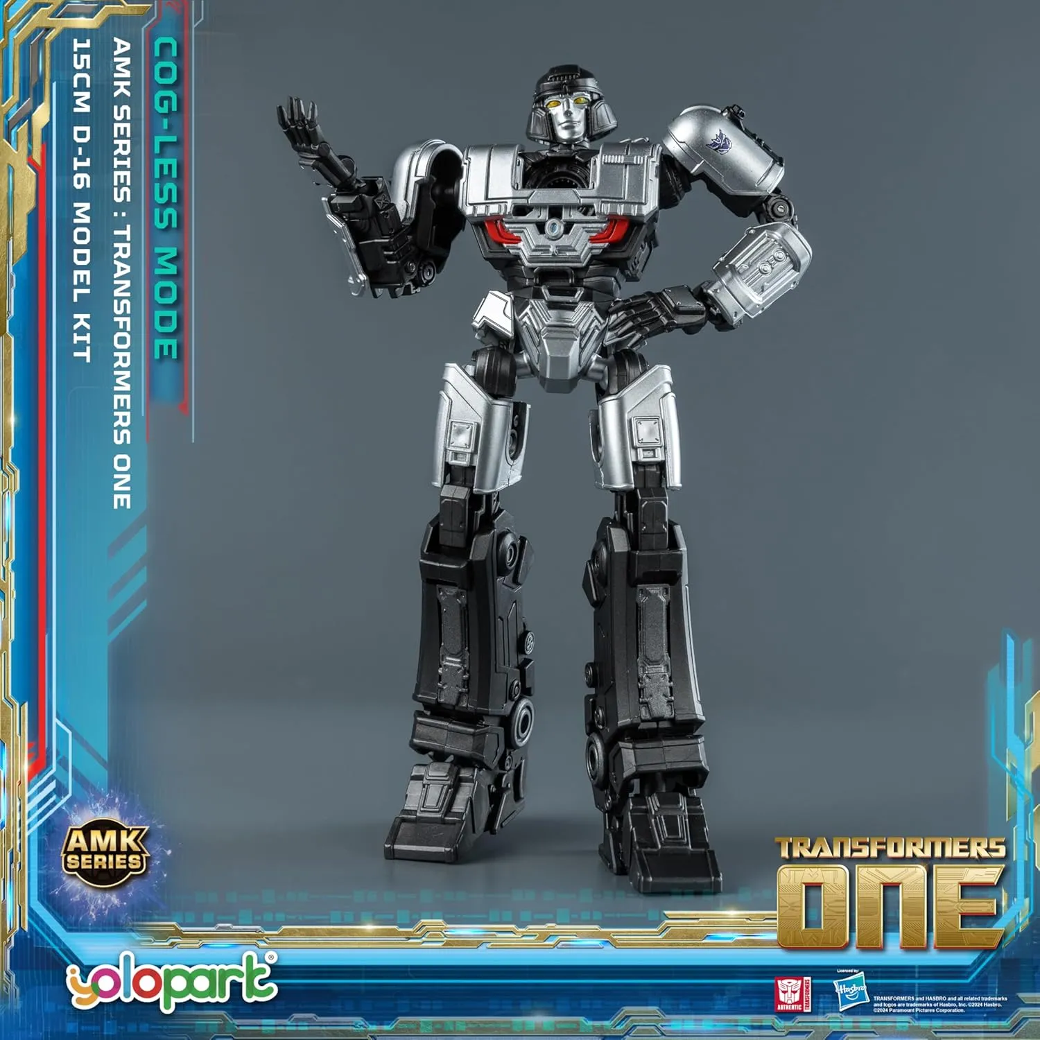 YOLOPARK Megatron Transformer Toy (D-16) Cog-Less Mode,5.9 Inch Highly Articulated Transformers One Toys for Boys Girls 8 Years Old and Up,No Converting