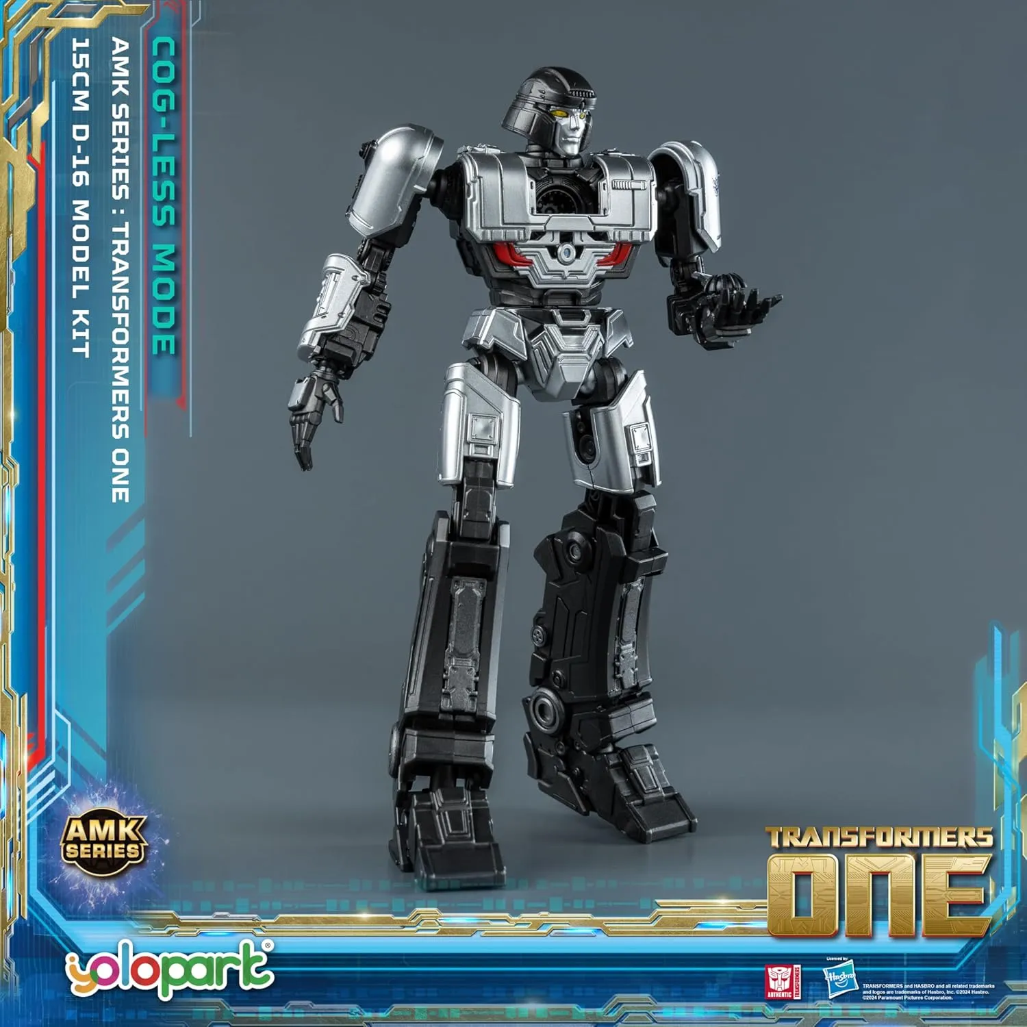 YOLOPARK Megatron Transformer Toy (D-16) Cog-Less Mode,5.9 Inch Highly Articulated Transformers One Toys for Boys Girls 8 Years Old and Up,No Converting