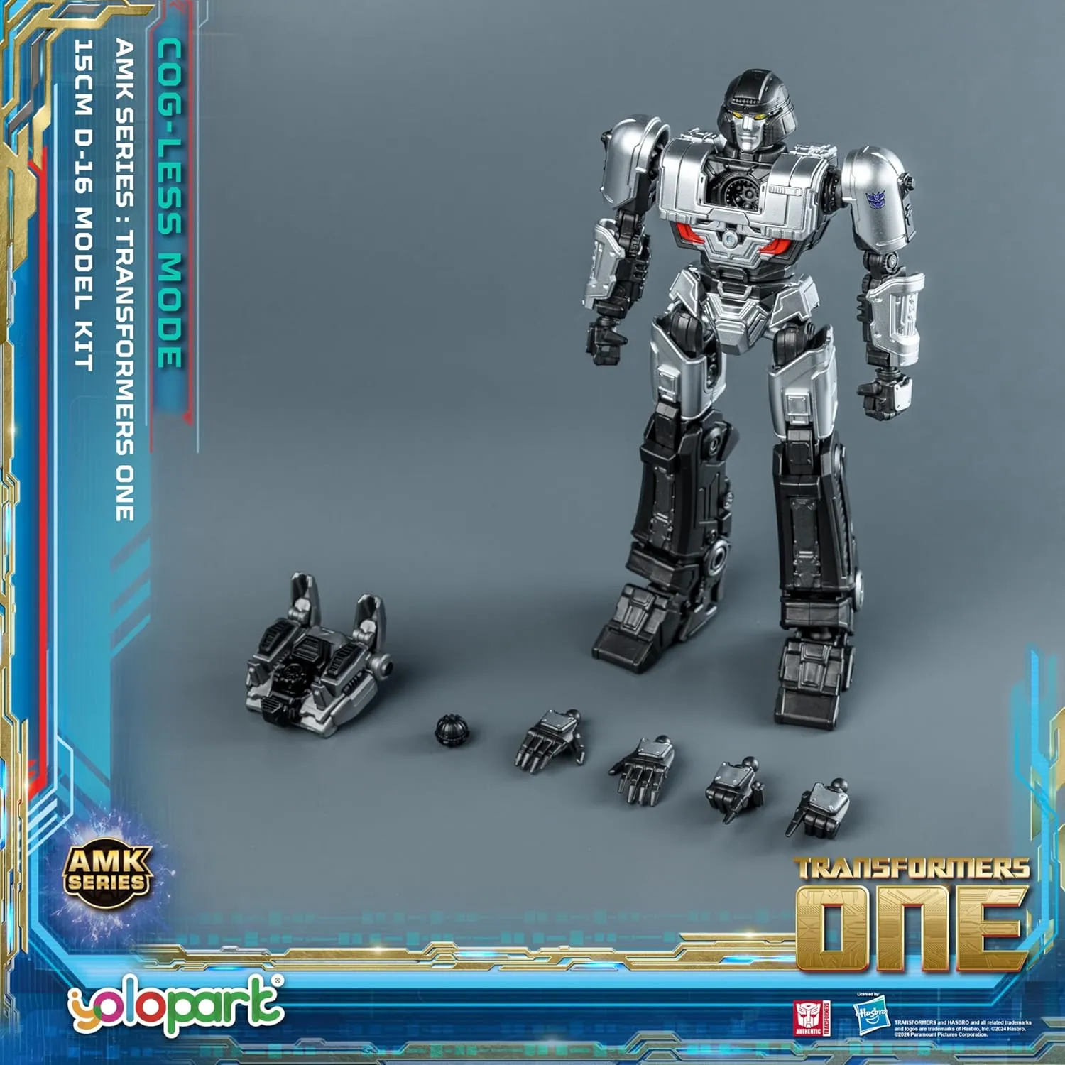 YOLOPARK Megatron Transformer Toy (D-16) Cog-Less Mode,5.9 Inch Highly Articulated Transformers One Toys for Boys Girls 8 Years Old and Up,No Converting
