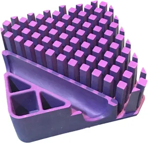 Your Nest Craft Organizer for Rulers, Scissors, Rotary Cutters and desktop accessories, made in the USA - Martin Purple
