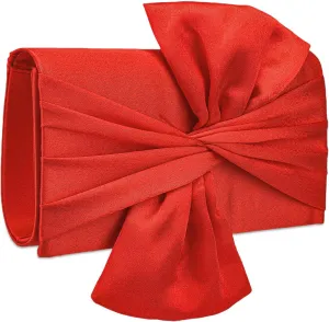 YYW Bow Clutch Purses for Women Evening Bag Formal Vintage Satin Handbags for Bridal Wedding Party